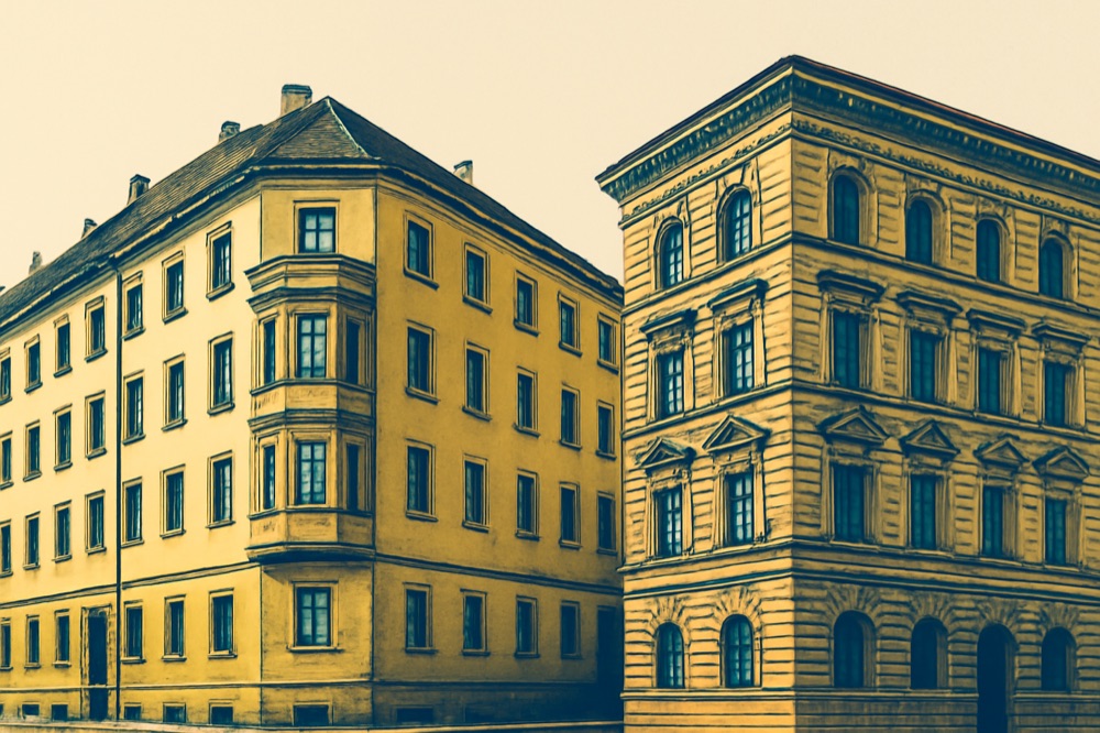 Berlin Mietskaserne and Frankfurt Gründerzeit apartment facades
