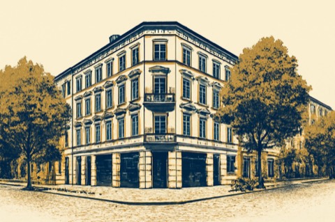 Berliner Altbau-Eckhaus in einem Milieuschutzgebiet